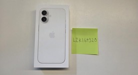New
													Apple iPhone 16 - Verizon, White, 128 GB, A3081, photo 1 of 2