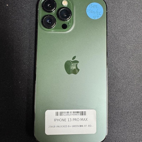 Apple iPhone 13 Pro Max - Unlocked, 256 GB, Green, A2484