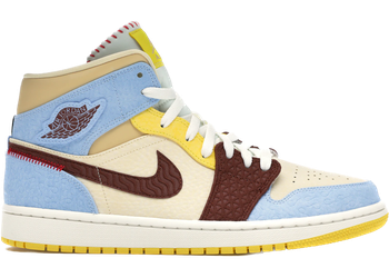 Jordan 1 Mid SE Fearless Maison Chateau Rouge for sale