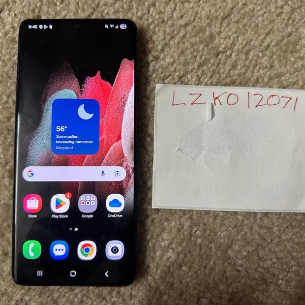 Samsung Galaxy S21 Ultra 5G - Unlocked, 128 GB, Black, 12 GB, SM-G998U1