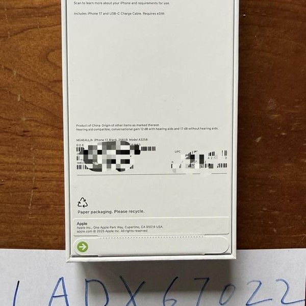 Apple iPhone 17 - T-Mobile, 256 GB, Black, A3258