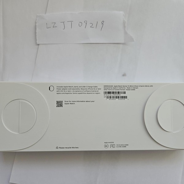 Apple Watch Series 10 46mm - Silver, A2999 - GPS, Aluminum