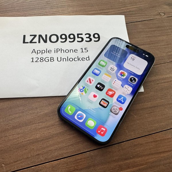 Apple iPhone 15 - Unlocked, 128 GB, Black, A2846