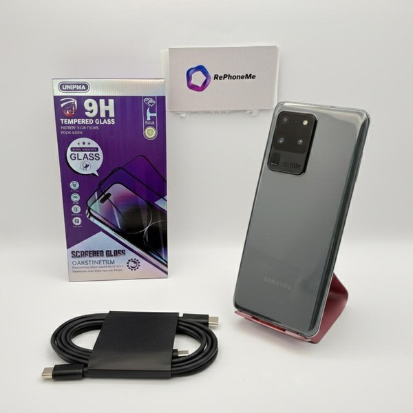 Samsung Galaxy S20 Ultra 5G - Unlocked, 128 GB, Gray, 12 GB, SM-G988U1