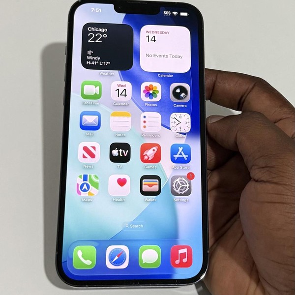 Apple iPhone 13 Pro Max - Unlocked, 128 GB, Sierra Blue, A2484