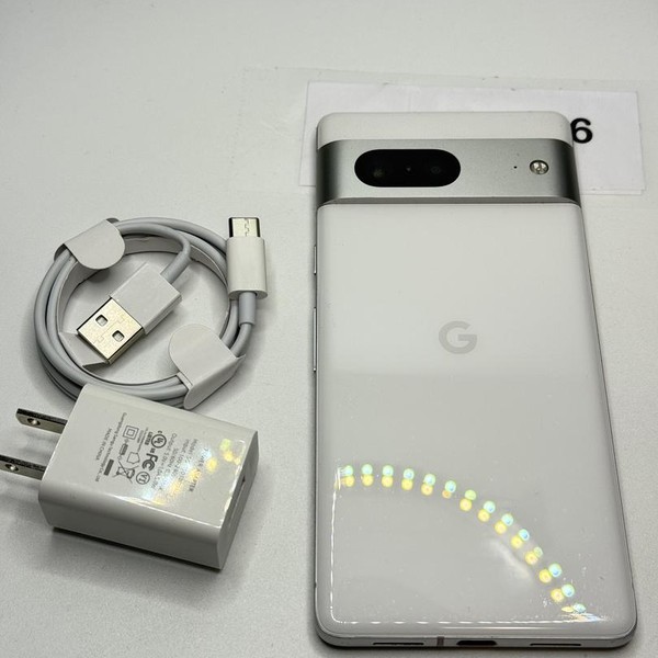 Google Pixel 7 - Unlocked, 128 GB, Snow, 8 GB, GVU6C, Sub-6 5G