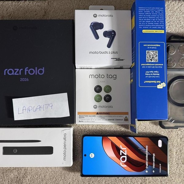Motorola Razr Fold - Unlocked, 512 GB, PANTONE Blackened Blue