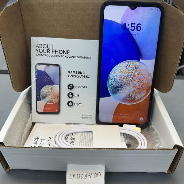 Samsung Galaxy A14 5G - Unlocked, 64 GB, Black, 4 GB