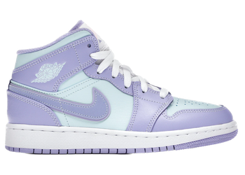 Jordan 1 Mid Purple Aqua (GS) for sale