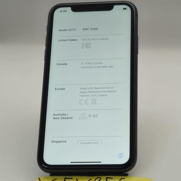 Apple iPhone 11 - Unlocked, 64 GB, Black, A2111