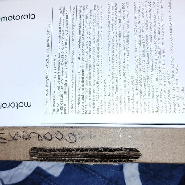 Moto G Stylus 5G (2025) - Unlocked, 128 GB, Gibraltar Sea, 8 GB