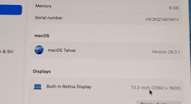 Good
													MacBook Air 2020 - 13" - Apple M1, Gray, 256 GB, 8 GB, photo 3 of 9