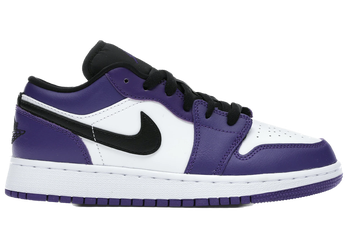 Jordan 1 Low Court Purple White (GS) for sale