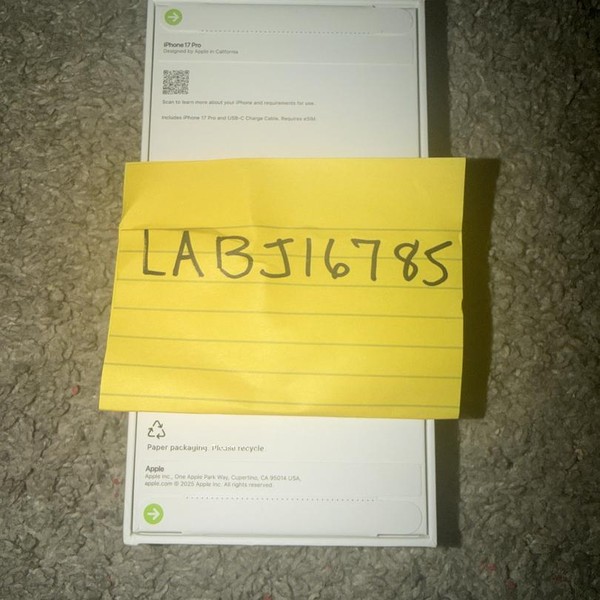 Apple iPhone 17 Pro - Unlocked, 256 GB, Cosmic Orange, A3256