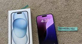 Mint
													Apple iPhone 15 - Unlocked, Blue, 128 GB, A2846, photo 1 of 9