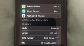 Good
													Apple iPhone 11 - Unlocked, Black, 256 GB, A2111, photo 2 of 8