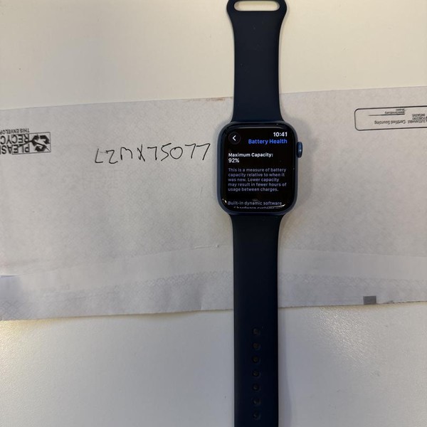 Apple Watch Series 7 45mm - Blue, A2474 - GPS, Aluminum