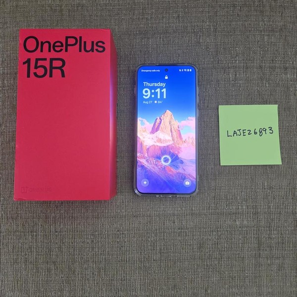 OnePlus 15R - Unlocked, 256 GB, Charcoal Black, 12 GB