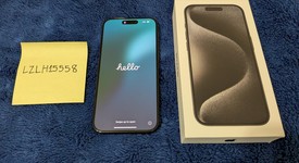 Good
													Apple iPhone 15 Pro - Unlocked, Black, 256 GB, A2848, photo 1 of 11