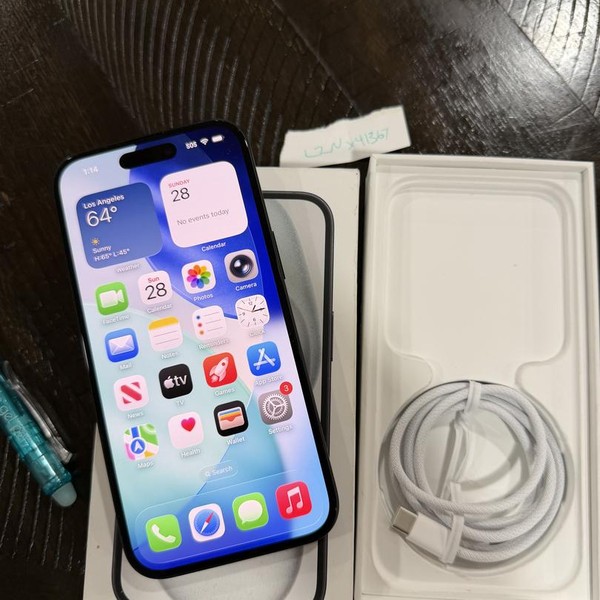 Apple iPhone 15 - AT&T, 128 GB, Black, A2846