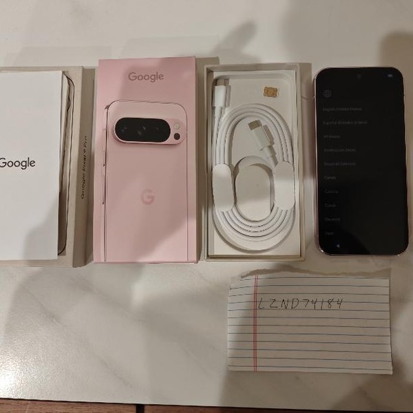 Google Pixel 9 Pro - Unlocked, 256 GB, Rose, 16 GB, GR83Y