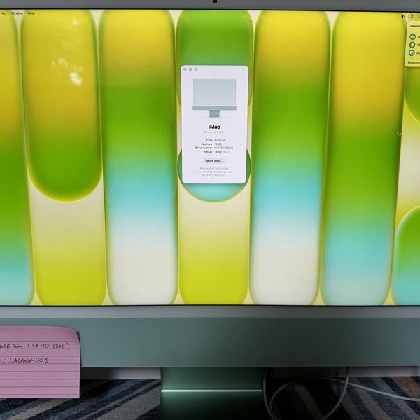 iMac 2021 24 inch - 1 TB, Green, 16 GB, Apple M1