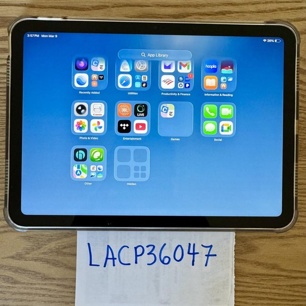 Apple iPad 10th Gen - Wi-Fi, 256 GB, Silver, A2696