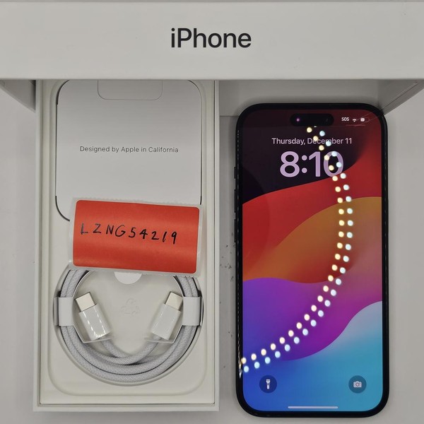 Apple iPhone 15 - Unlocked, 128 GB, Black, A2846