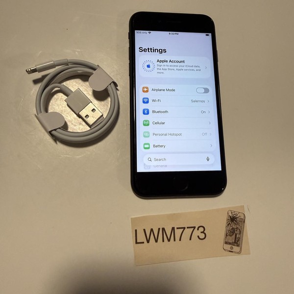 Apple iPhone SE 3rd Gen 2022 - Unlocked, 64 GB, Midnight, A2595