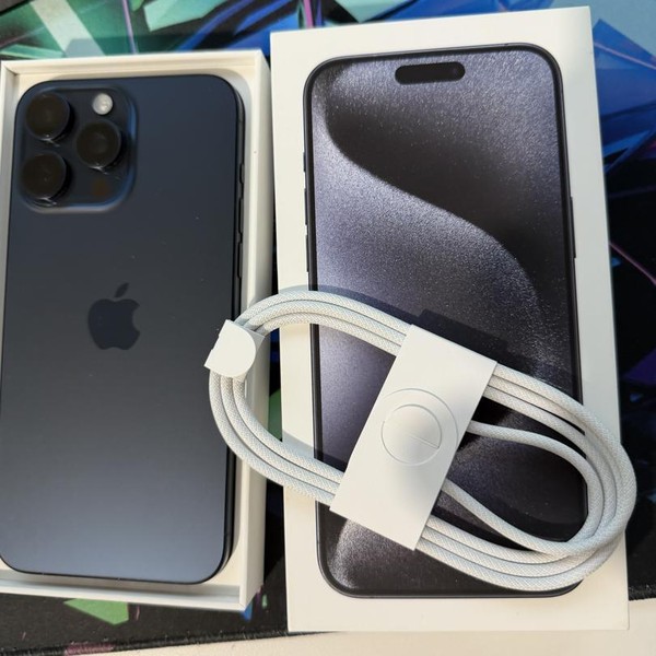 Apple iPhone 15 Pro Max - Unlocked, 256 GB, Blue, A2849