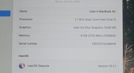 Good
													MacBook Air 2020 - 13" - I3, Gold, 256 GB, 8 GB, photo 3 of 10