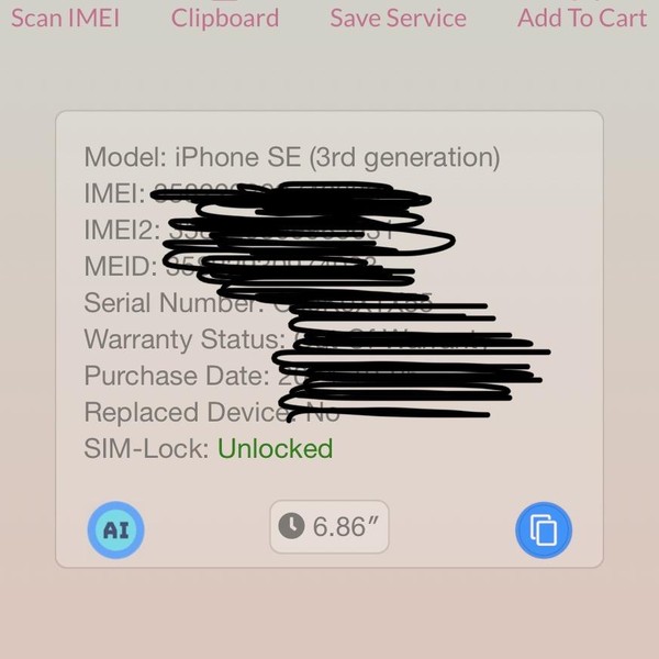 Apple iPhone SE 3rd Gen 2022 - Unlocked, 64 GB, Midnight, A2595