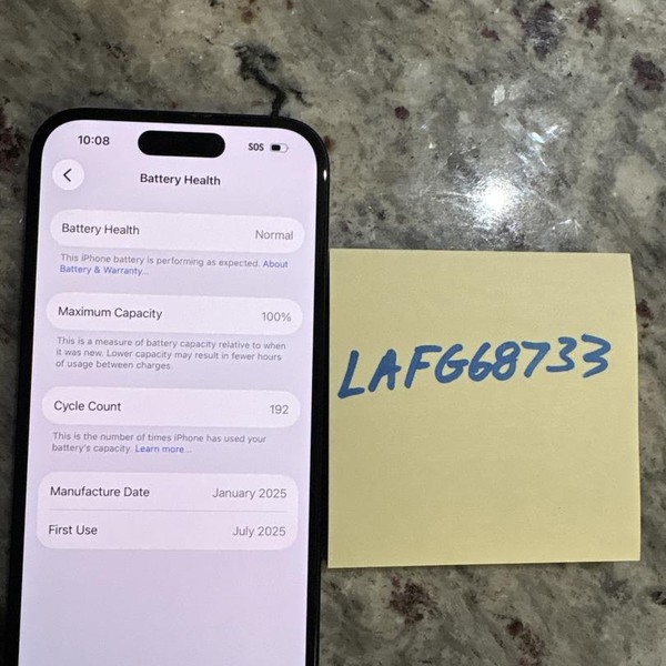 Apple iPhone 16 - Unlocked, 128 GB, Black, A3081