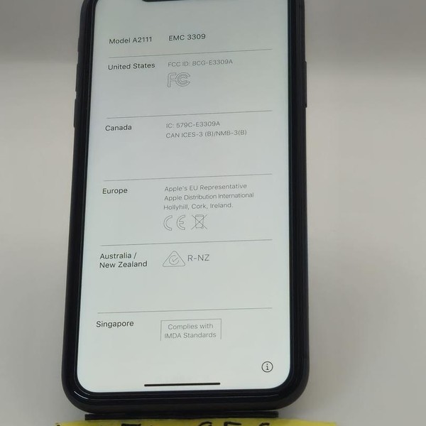 Apple iPhone 11 - Unlocked, 64 GB, Black, A2111