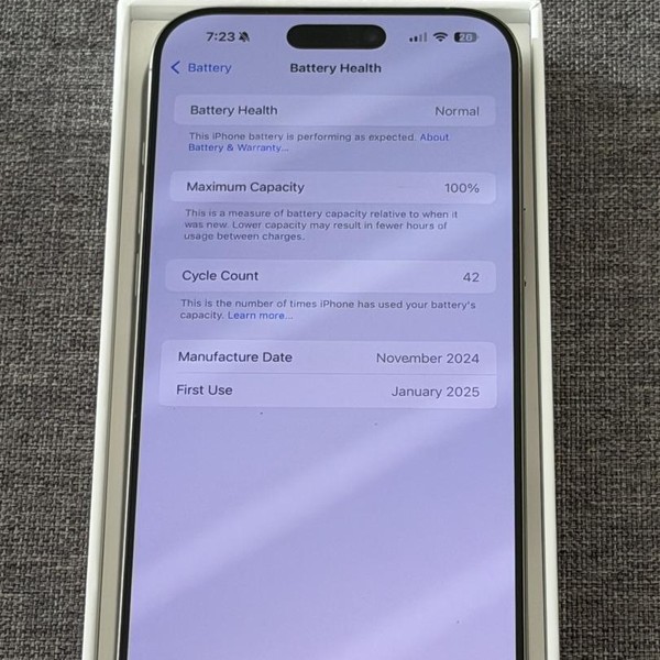 Apple iPhone 16 Pro Max - Unlocked, 256 GB, Natural, A3084