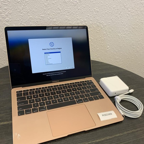 MacBook Air 2018 - 13 inch - 128 GB, Gold, 8 GB, Intel Core i5