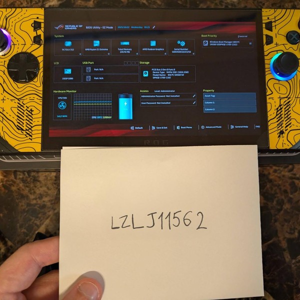 Asus ROG Ally X - 1 TB, Black, 24 GB, AMD Ryzen Z1 Extreme