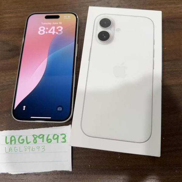 Apple iPhone 16 - Unlocked, 128 GB, White, A3081