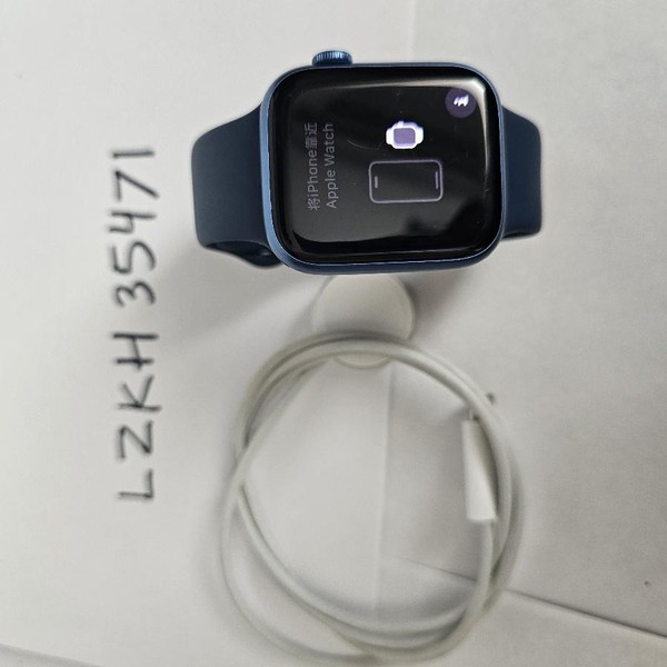 Apple Watch Series 7 45mm - Unlocked, Blue, A2477 - Cellular, Aluminum