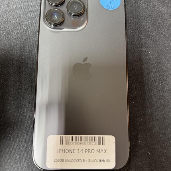 Apple iPhone 14 Pro Max - Unlocked, 256 GB, Black, A2651