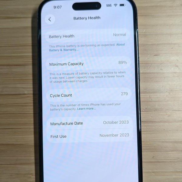 Apple iPhone 15 - Unlocked, 128 GB, Black, A2846