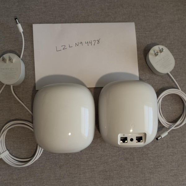 Google Nest Wifi Pro 6e Mesh Router - Snow, 2-Pack