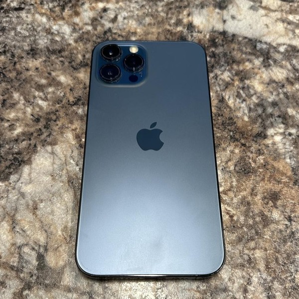 Apple iPhone 12 Pro Max - Unlocked, 128 GB, Pacific Blue, A2342