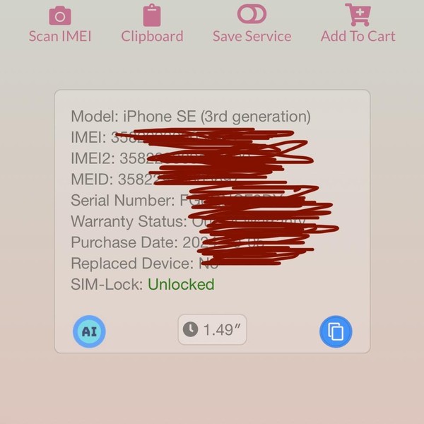 Apple iPhone SE 3rd Gen 2022 - Unlocked, 64 GB, Midnight, A2595