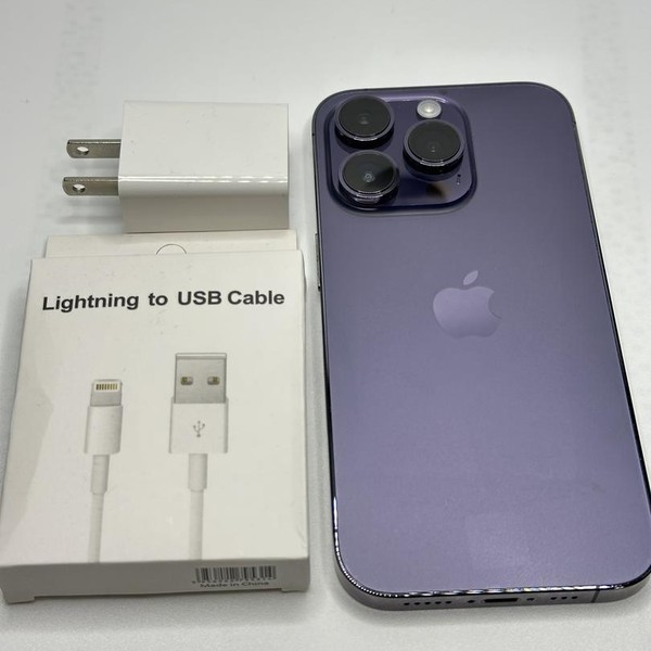 Apple iPhone 14 Pro - Unlocked, 256 GB, Purple, A2650