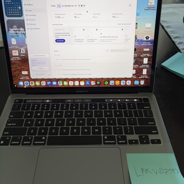 MacBook Pro 2020 - 13 inch - 512 GB, Silver, 16 GB, Apple M1
