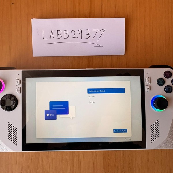 Asus ROG Ally 7 inch - Z1, White, 512 GB, 16 GB, Ryzen Z1