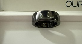 Mint
													Oura Ring Gen 3 - Black, Size 8, Horizon, photo 3 of 5