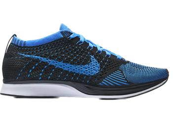 Nike Flyknit Racer Black Photo Blue for sale