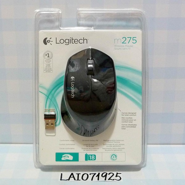 Logitech M275 Wireless Mouse - Black